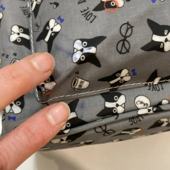 Qzcai Garden Grey Backpack with dogs - Picture 12 of 12